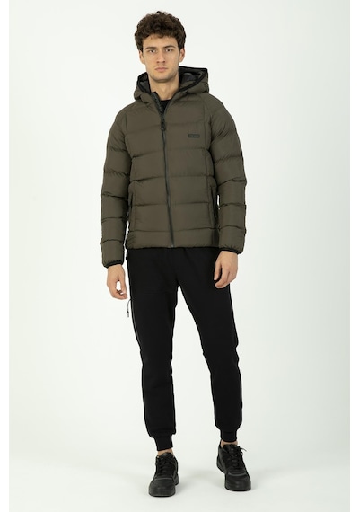Maraton Sportswear Regular Erkek Kapşonlu Uzun Kol Basic Haki Mont 21259-haki Haki