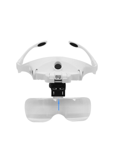 Geeksen 5 Lens 1.0x-3.5x Ayarlanabilir Başlıklı Şarj Edilebilir Usb Led Büyüteç Gözlük - 2 Led Işık