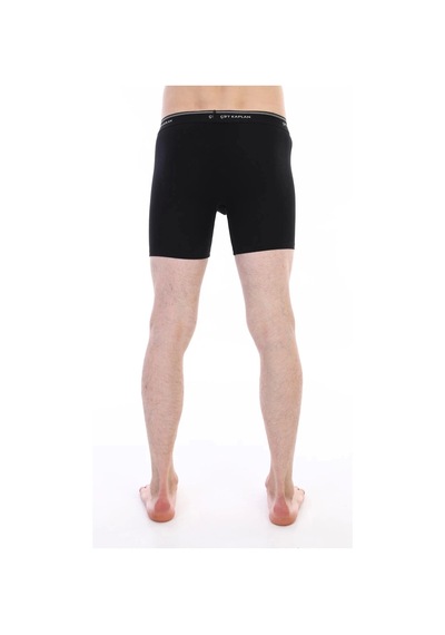 Çift Kaplan 855 Uzun Erkek Boxer Siyah