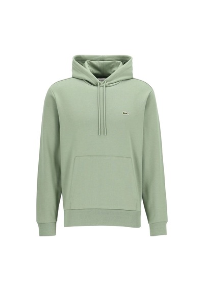 Lacoste Men's Classic Fit Kapüşonlu Yaka Organik Pamuk Erkek Sweatshirt Açık Yeşil