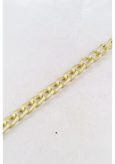 Sim Desenli Gold 10 Mm Zincir Aksesuar Takı Malzemesi 1 Metre