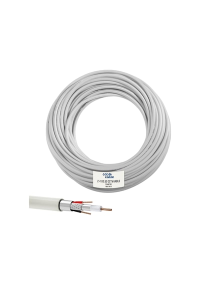 Kamera Kablosu 2+1 Cctv 0.50 20 Metre