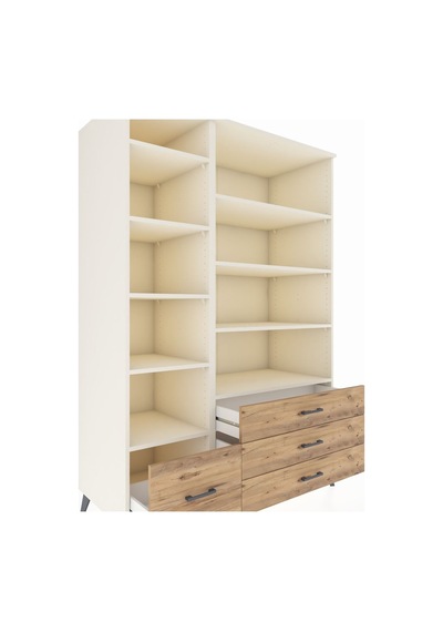 Kronos Dolap 9 Raflı 4 Çekmeceli 132x59x195 Aytaşı-aytaşı/çam Aytaşı