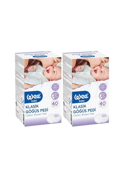 Wee Baby 132 Göğüs Pedi Klasik 40'lı 2 Adet