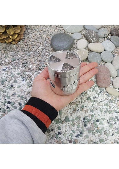 Çekmeceli 60 MM Silver Grinder Herbal Parçalayıcı  Pz38slv