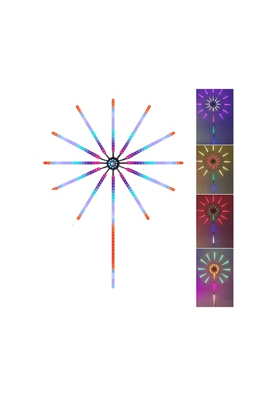 Rgb Led Duvar Aydınlatması, Uygulama Destekli Çok Renkli