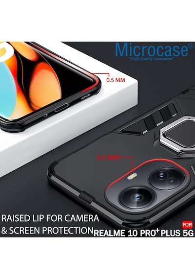 Realme 10 Pro + Batman Serisi Yüzük Standlı Armor Kılıf - Al3349 Realme 10 Pro + Batman Serisi Yüzük Standlı Armor Kılıf - Al3349