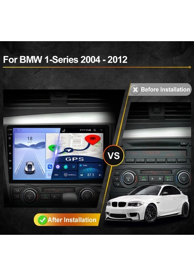 Bmw 1 Serıes A/c E81-e82-e87-e88 2004-2012 Multimedya Navigasyon Usb Kamera Carplayer