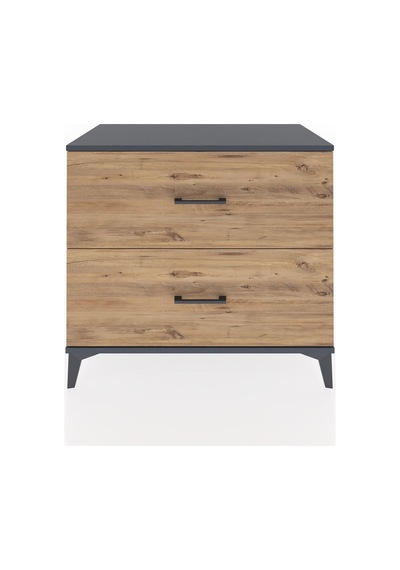 Hyperion Şifonyer 2 Çekmeceli 88x44x80 Antrasit-çam Antrasit