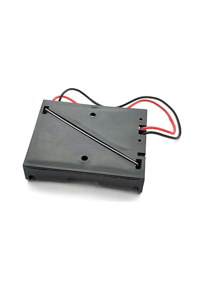 3'lü Aa Kalem Pil Kutusu Yuvası 4.5v Kablolu Kalem Pil