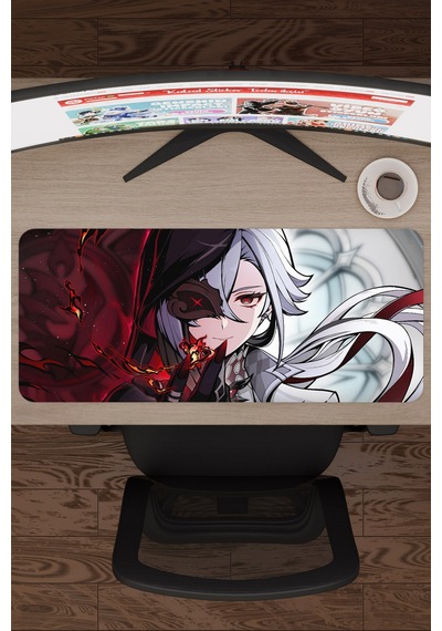 Arlecchino Genshin Impact Anime Gacha V1 - 70x30 Xl Gaming Mouse Pad Fare Altlığı