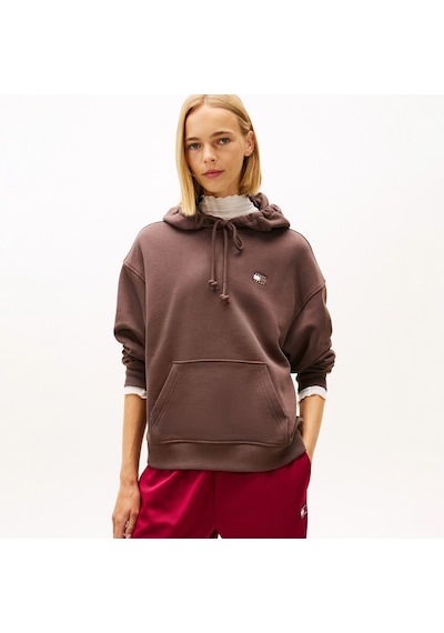 Tommy Hilfiger Bxy Badge Kadın Kahverengi Sweatshirt Dw0dw19414 Kahverengi