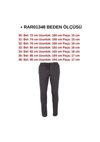 Modarar Erkek Jogger Pantolon Bel Bağcıklı Dar Kesim Rar01348 Gri