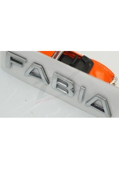 Skoda Fabia 2013 Yeni Nesil Bagaj Krom Abs 3M 3D Yazı Logo Amble