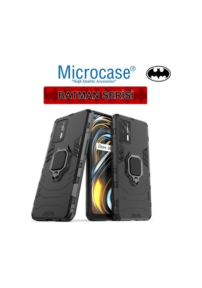 Microcase Realme Gt 5G Batman Yüzüklü Armor Kilif - Siyah 538236247