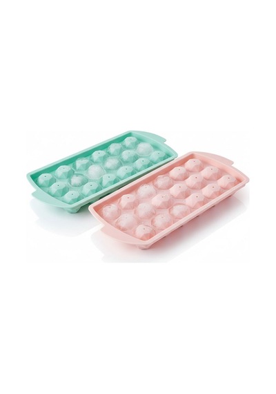 Elmas 18 Bölmeli Buz Kalıbı Plastik Pembe Diğer