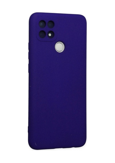 Mep Oppo A15 Kılıf Nano İçi Kadife Silikon - Mor Najmaddin renkli