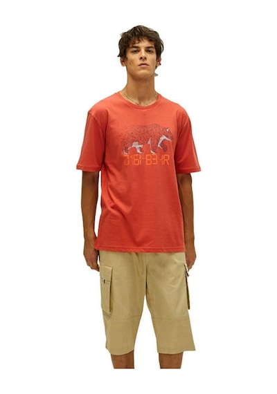 Bad Bear Dıgıbear T-shırt Turuncu Erkek T-shirt 22.01.07.050-c109 Kırmızı