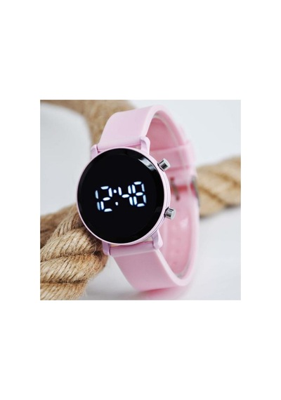 Silikon Kordon Led Genç Kız Kol Saati Toz Pembe - 538833017 Siyah