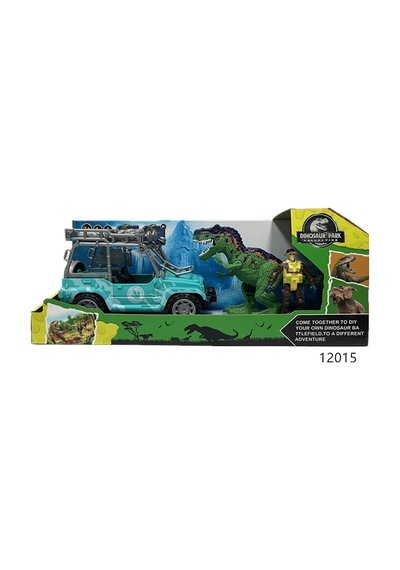 M Toys 3 Adet Işıklı Ve Sesli Dinazorlu Araba 2929-11981