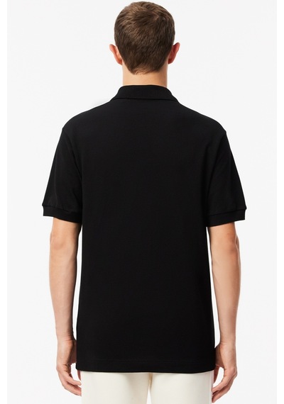 Lacoste Classic Fit Polo T-shirt Erkek Polo Yaka Tişört Siyah