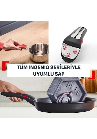 Tefal Ingenio Experience Fusion Core 9x Büyük Tava Ve Tencere Seti 11 Parça Siyah