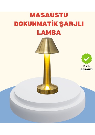 Şarjlı Masa Lambası 3 Işık Modu Kademesiz Karartma Metal Gövde Diğer