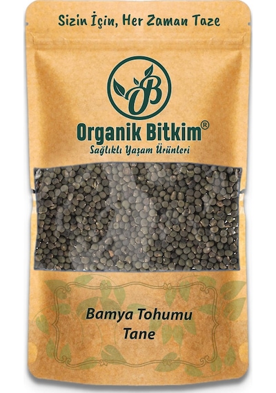 Organik Bitkim Tane Bamya Tohumu 1 KG