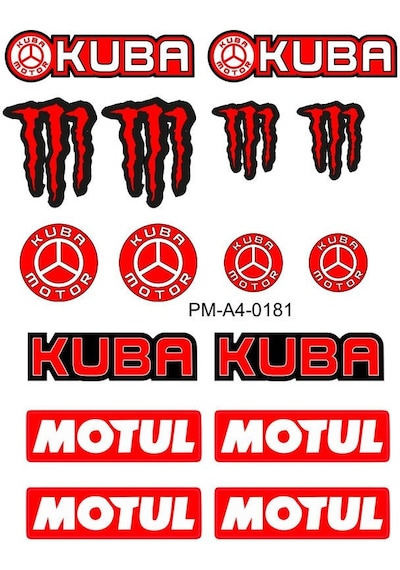Kuba Tasarım A4 Çoklu Sticker Seti Diğer
