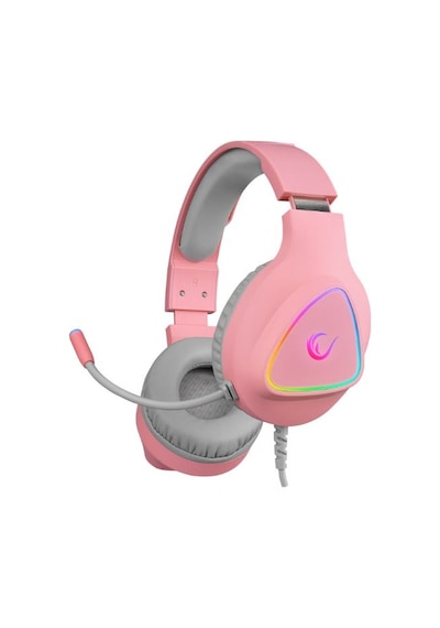Rampage M7 MONCHER Pembe RGB Led USB 7.1 Gaming Mikrofonlu Oyuncu