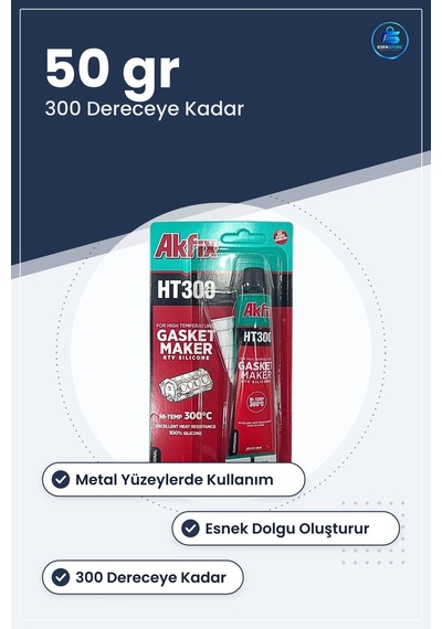 Sıvı Conta Silikon 50 Gr Yüksek Isıya Dayanıklı Derece Otomotiv M Kırmızı