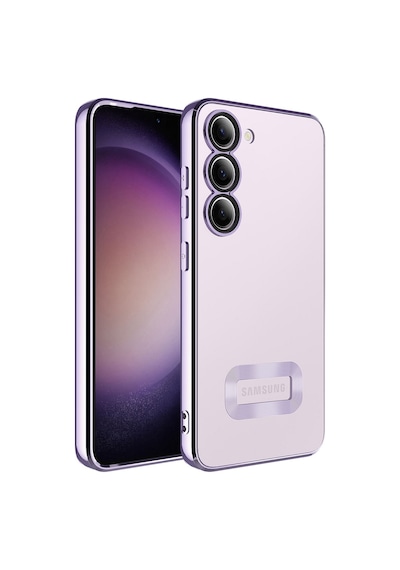 Noktaks - Samsung Galaxy Uyumlu S23 Plus - Kılıf Kamera Korumalı Tatlı Sert Omega Kapak - Lila