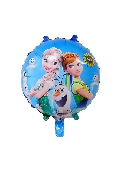 145 Cm Frozen Elsa Anna Olaf Folyo Balon 18 İnç - Doğum Günü Parti Dekorasyon Balonu Çok Renkli
