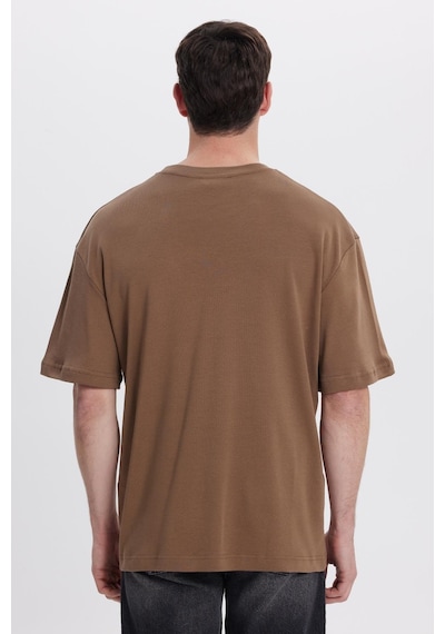 Tudors Unisex Oversize Geniş Kesim %100 Pamuk Yumuşak Dokulu Basic Bisiklet Yaka Kahverengi Tişört-35181 Kahverengi Tudors Unisex Oversize Geniş Kesim %100 Pamuk Yumuşak Dokulu Basic Bisiklet Yaka Kahverengi Tişört-35181 Kahverengi