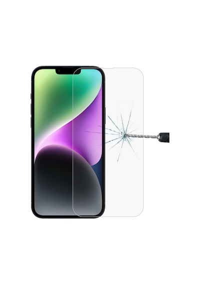 Apple Uyumlu   iPhone 14 Plus İle Ekran Koruyucu Şeffaf Temperli Kırılmaz Cam Ekran Koruyucu