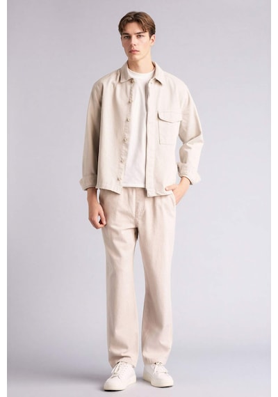 Defacto %100 Pamuk Baggy Fit Pantolon F6129ax26spbg766 Bej-bg766