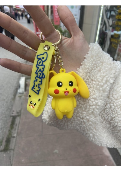 Sevimli Pokemon Kulakları Hareketli Anahtarlık-2767