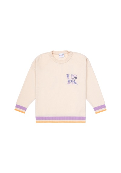 U.s. Polo Assn. Kız Çocuk Kazak /triko 50314352-vr256 İnci