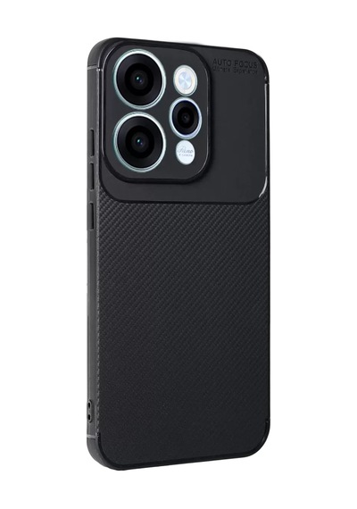 Oppo Reno 15 Auto Focus Karbon Kapak - Siyah -