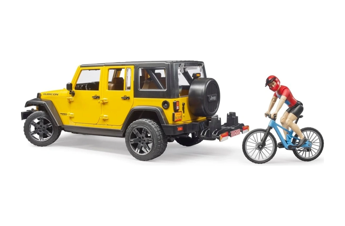 Jeep W. Rubicon & Bisiklet Ve Sürücüsü Sarı