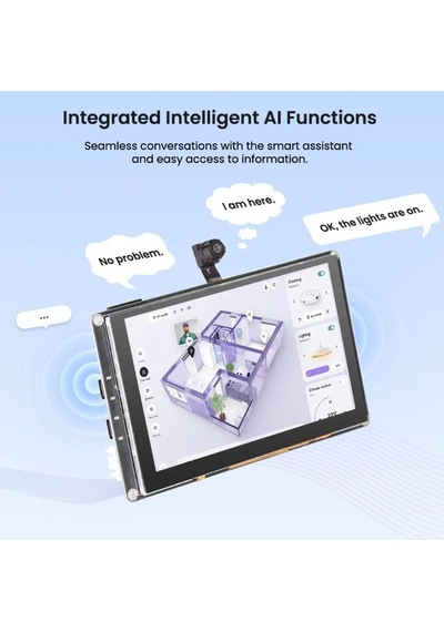 Elecrow Crowpanel Advanced 5 İnç Esp32-p4 Wifi 6 Hmı Dokunmatik Ips Ekran 800x480