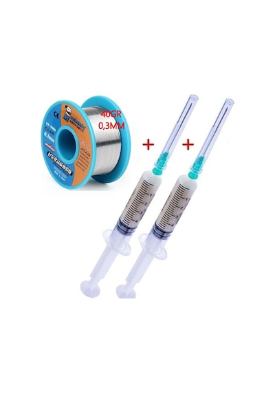 Mechanic Lehim Teli 40gr 0,3mm Flux Lehim Toplama 2li Set X01