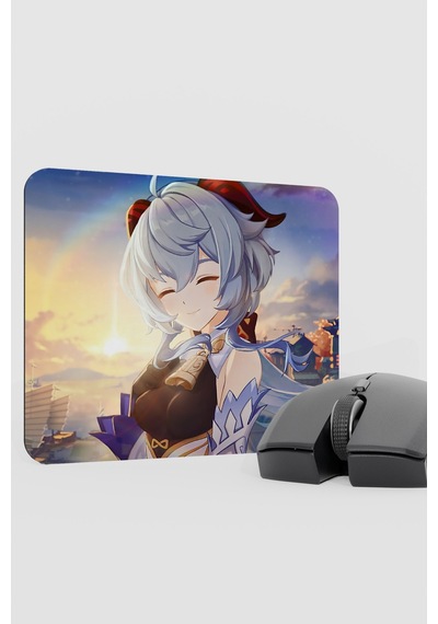 Ganyu Genshin Impact Anime Gacha V3 - 22x18 Gaming Mouse Pad Fare Altlığı