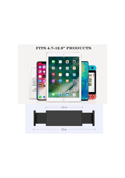 Apple iPad Uyumlu  Ve Tablet Telefon Tutucu Yükseklik Ayarlı Ayaklı Stand Siyah Tutucu1222