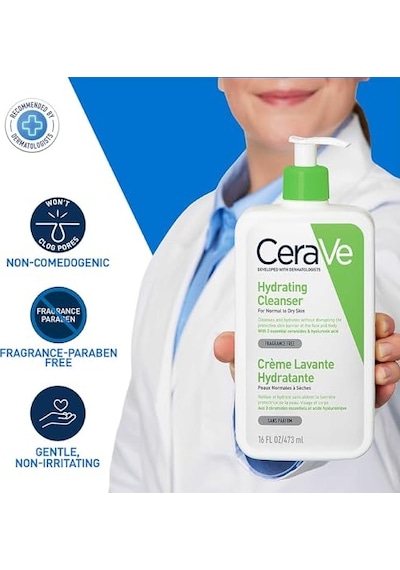 Cerave Nemlendiren Temizleyici Kuru Ve Normal Ciltler 473 Ml Acai Üzümü