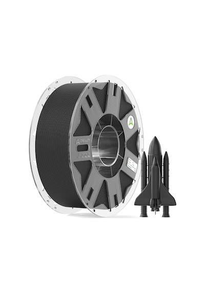 Creality Ppa-cf 3d Yazıcı Filamenti 1 Kg, %15 Karbon Fiberli Yüksek Performanslı Naylon, Yırtılmaya Karşı Dayanıklı, Isıya Dayanıklı Ve Bozulmasız, Siyah