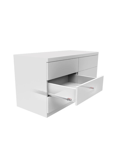 Samet Bas Aç 35.40.45.50 Cm Kısmi Açılır Frenli Çekmece Rayı 45 Cm