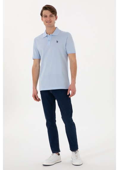 U.s. Polo Assn. Erkek Polo T-shirt 2084383 Açık Mavi