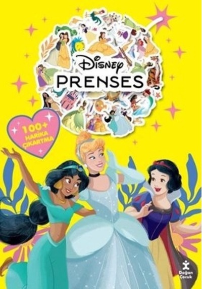 Disney Prenses Boyama Kitabı Çıkartma Bombası 100 + Harika Çıkartma