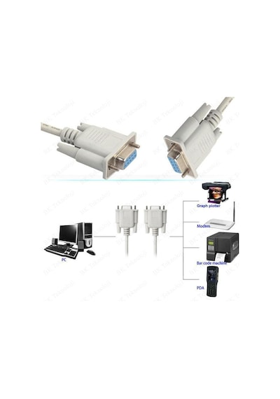 9-pin Seri Port Kablosu Rs232 Dişi-dişi Db9/com Kablosu